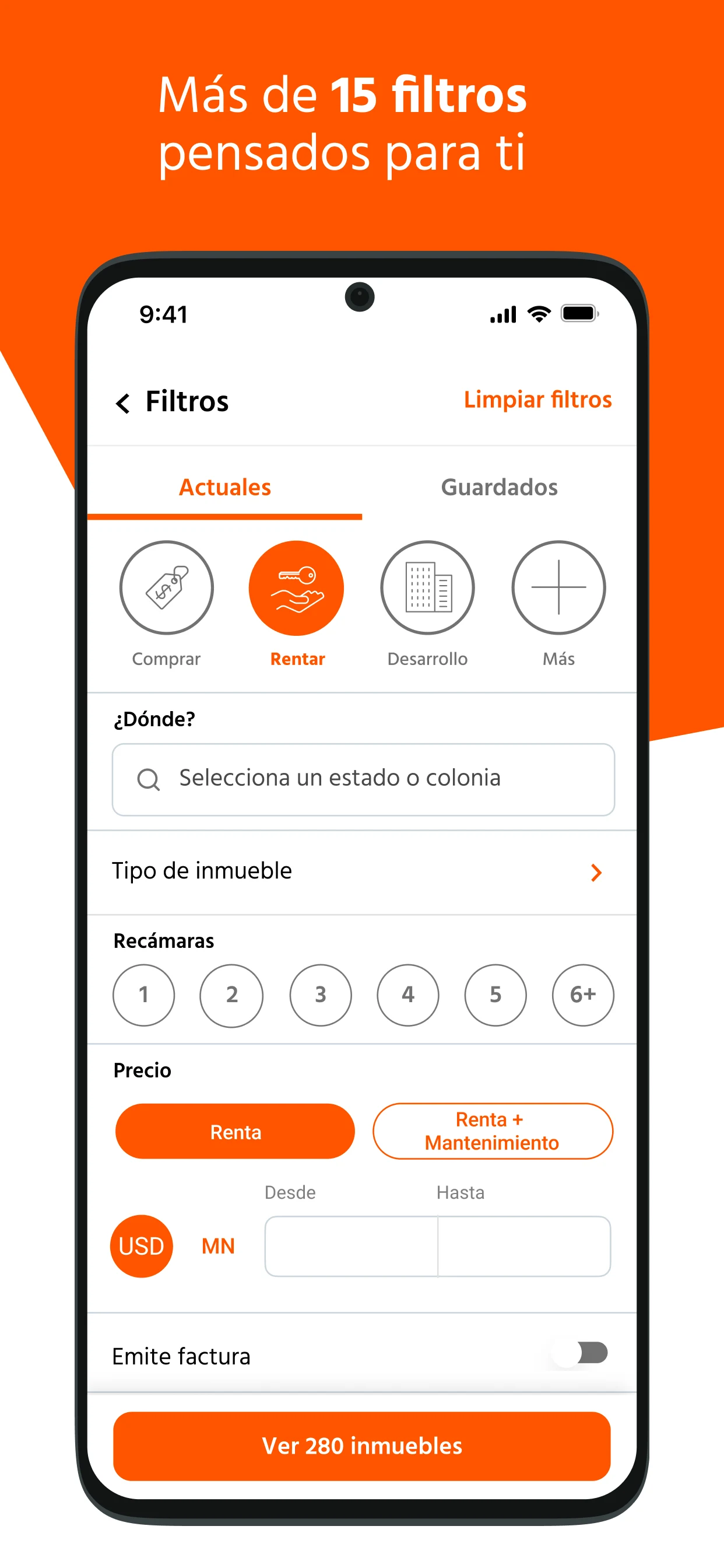 Inmuebles24 screenshot