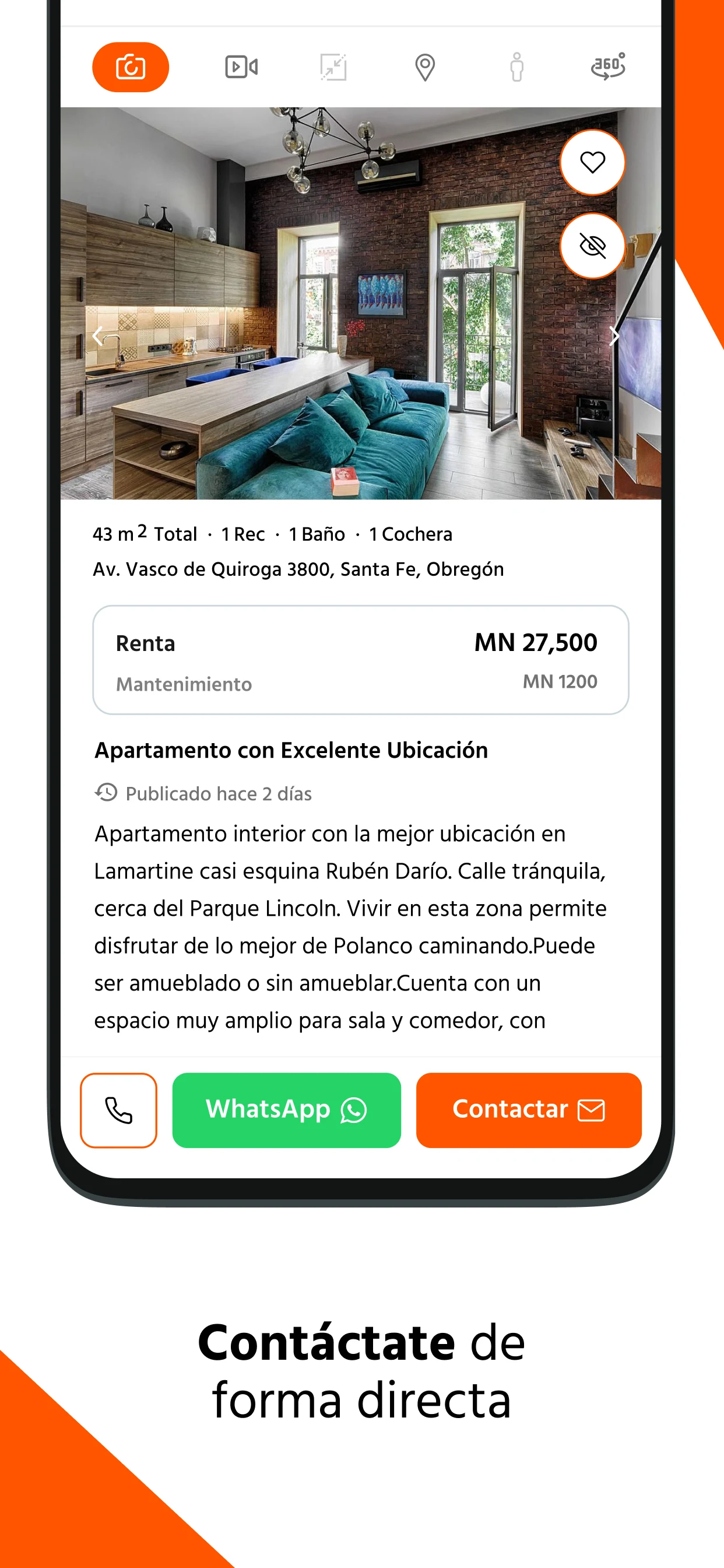 Inmuebles24 screenshot